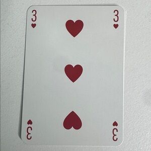 Louis Vuitton Playing Card - 3 Red Heart